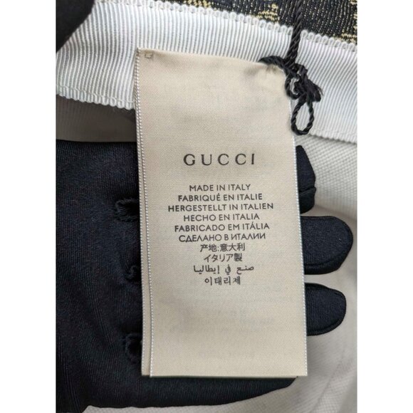 Gucci GG Monogram Logo Denim Bucket Hat Black M 576371 main image 11